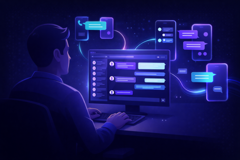 iCIMS Text Engagement setup showing recruiter managing SMS conversations with candidates through a messaging dashboard.